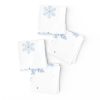 Cocktail Napkins |  blue snowflakes Cocktail Napkins Cocktail Napkins Blue Snowflakes