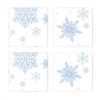 Cocktail Napkins |  blue snowflakes Cocktail Napkins Cocktail Napkins Blue Snowflakes