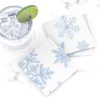 Cocktail Napkins |  blue snowflakes Cocktail Napkins Cocktail Napkins Blue Snowflakes