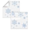 Dinner Napkins |  blue snowflakes Dinner Napkins Dining Blue Snowflakes