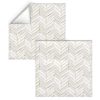 Dinner Napkins |  chevron painted white gold Dinner Napkins Dining Chevron Painted White Gold