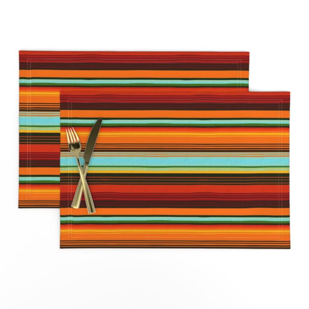 Placemats |  Mexican Stripes (Color 3) Placemats Dining Placemats