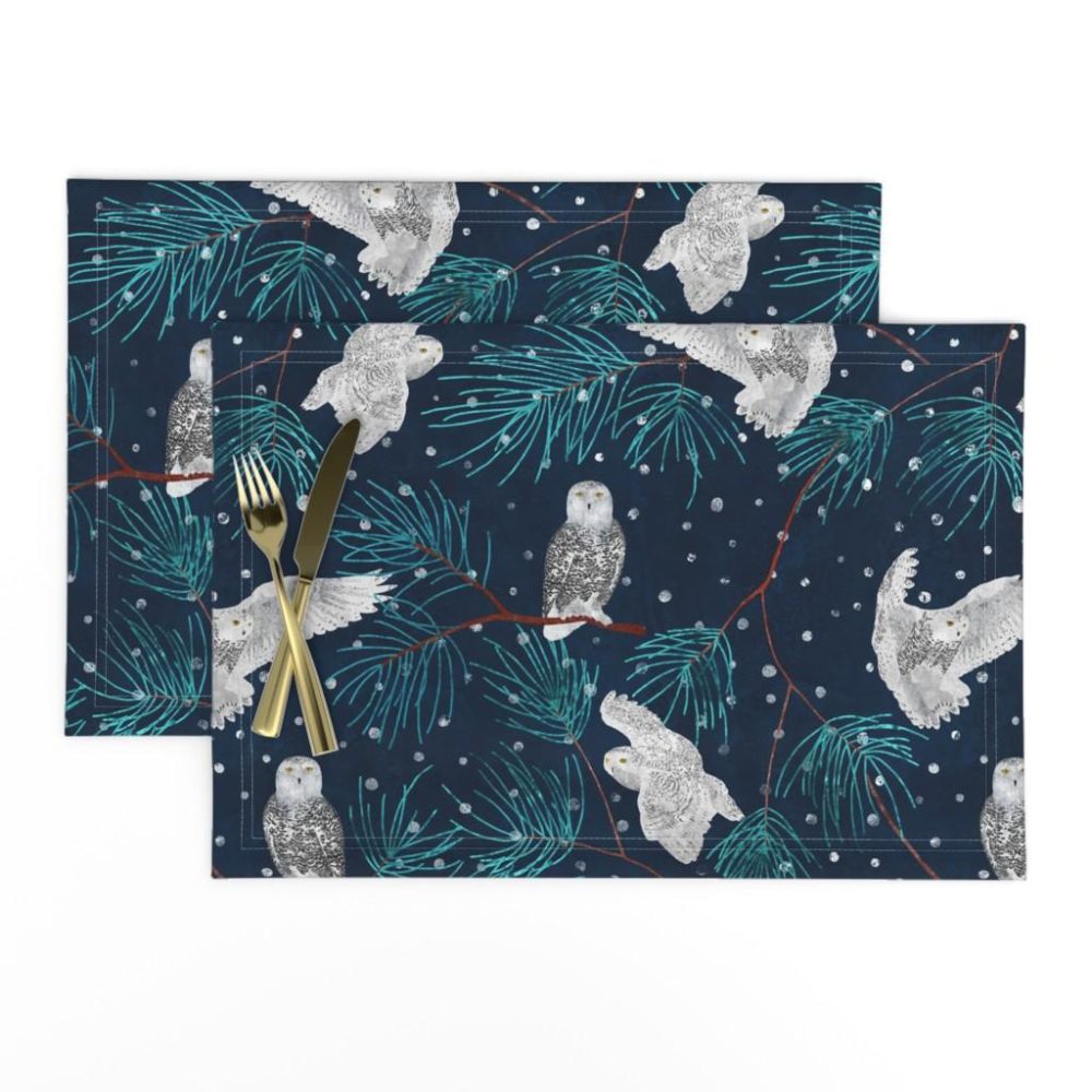 Placemats |  Snow hunting Placemats Dining Placemats