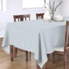 Rectangular Tablecloths |  Faded French Stripe – Blue Rectangular Tablecloth Dining Faded French Stripe - Blue