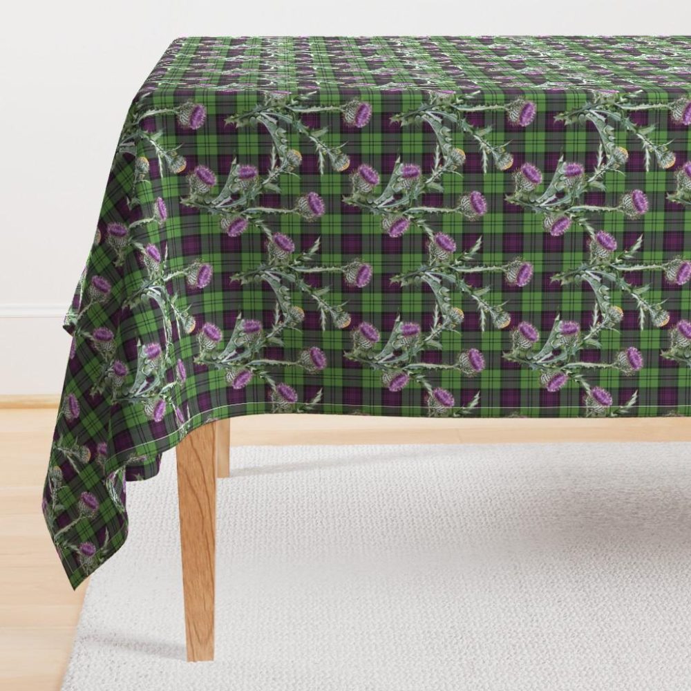 Rectangular Tablecloths |  Feochadan Tartan Rectangular Tablecloth Dining Rectangular Tablecloths