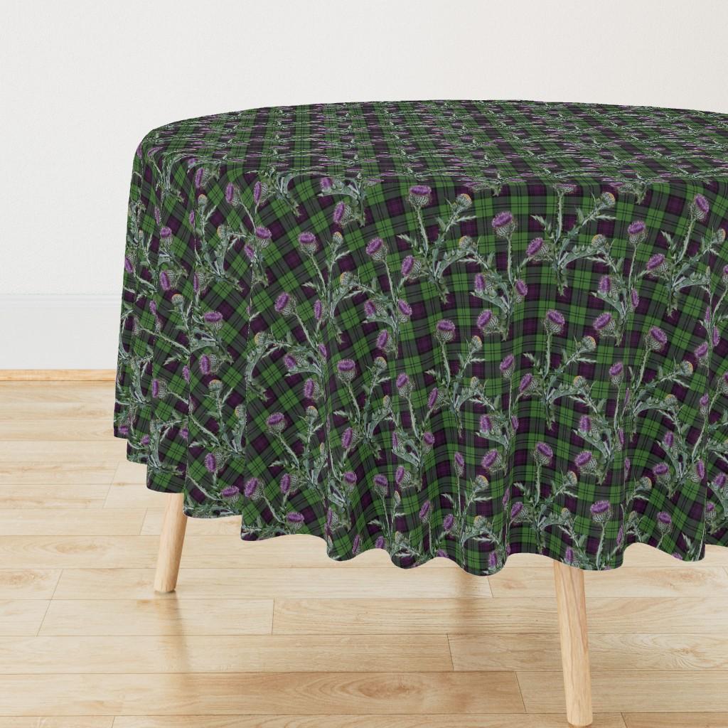 Round Tablecloths |  Feochadan Tartan Round Tablecloth Dining Round Tablecloths