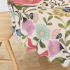 Round Tablecloths |  maximalist folk flowers 24″ Round Tablecloth Dining Maximalist Folk Flowers 24"