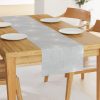 Table Runners |  Dandelions Light Grey by Friztin Table Runner Dining Dandelions Light Grey By Friztin