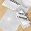 Table Runners |  Dandelions Light Grey by Friztin Table Runner Dining Dandelions Light Grey By Friztin