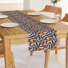 Table Runners |  Poppy Flower Blue and Orange Table Runner Dining Poppy Flower Blue And Orange