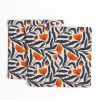 Table Runners |  Poppy Flower Blue and Orange Table Runner Dining Poppy Flower Blue And Orange