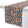 Table Runners |  Poppy Flower Blue and Orange Table Runner Dining Poppy Flower Blue And Orange