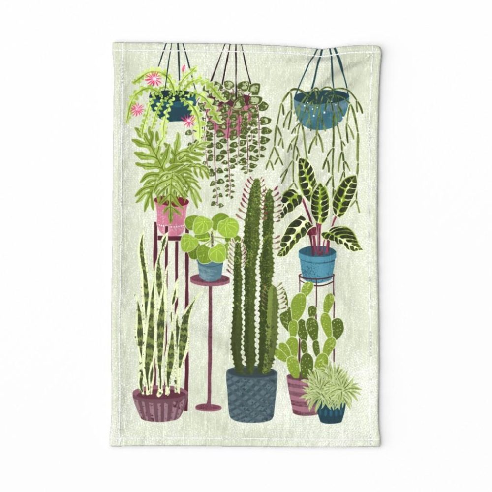 Tea Towels |  Popular Plants Tea Towel Dining Tea Towels