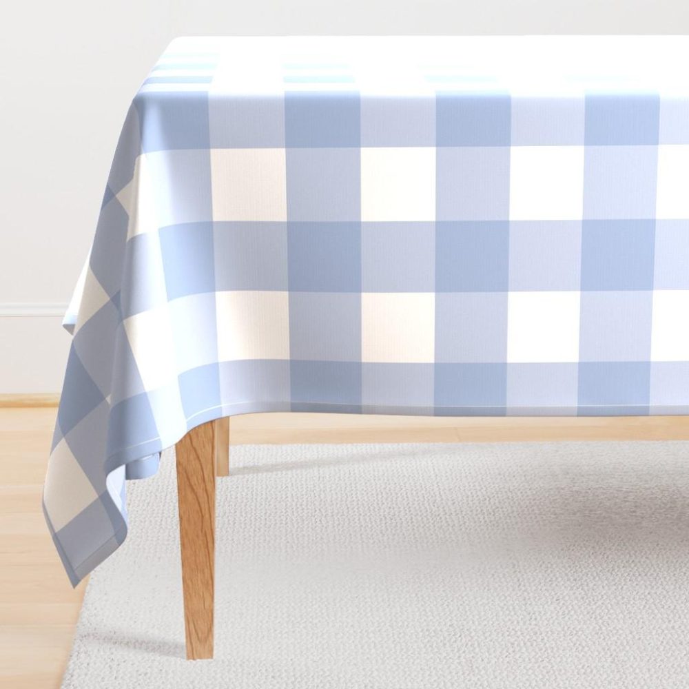 Rectangular Tablecloths |  Blue Buffalo Check Rectangular Tablecloth Dining Rectangular Tablecloths