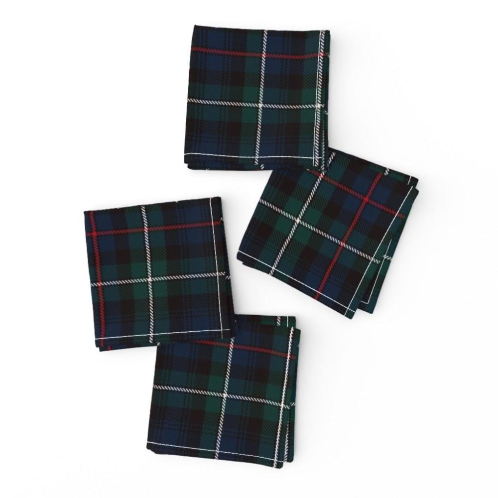 Cocktail Napkins |  MacKenzie tartan plaid outlander Cocktail Napkins Cocktail Napkins Cocktail Napkins