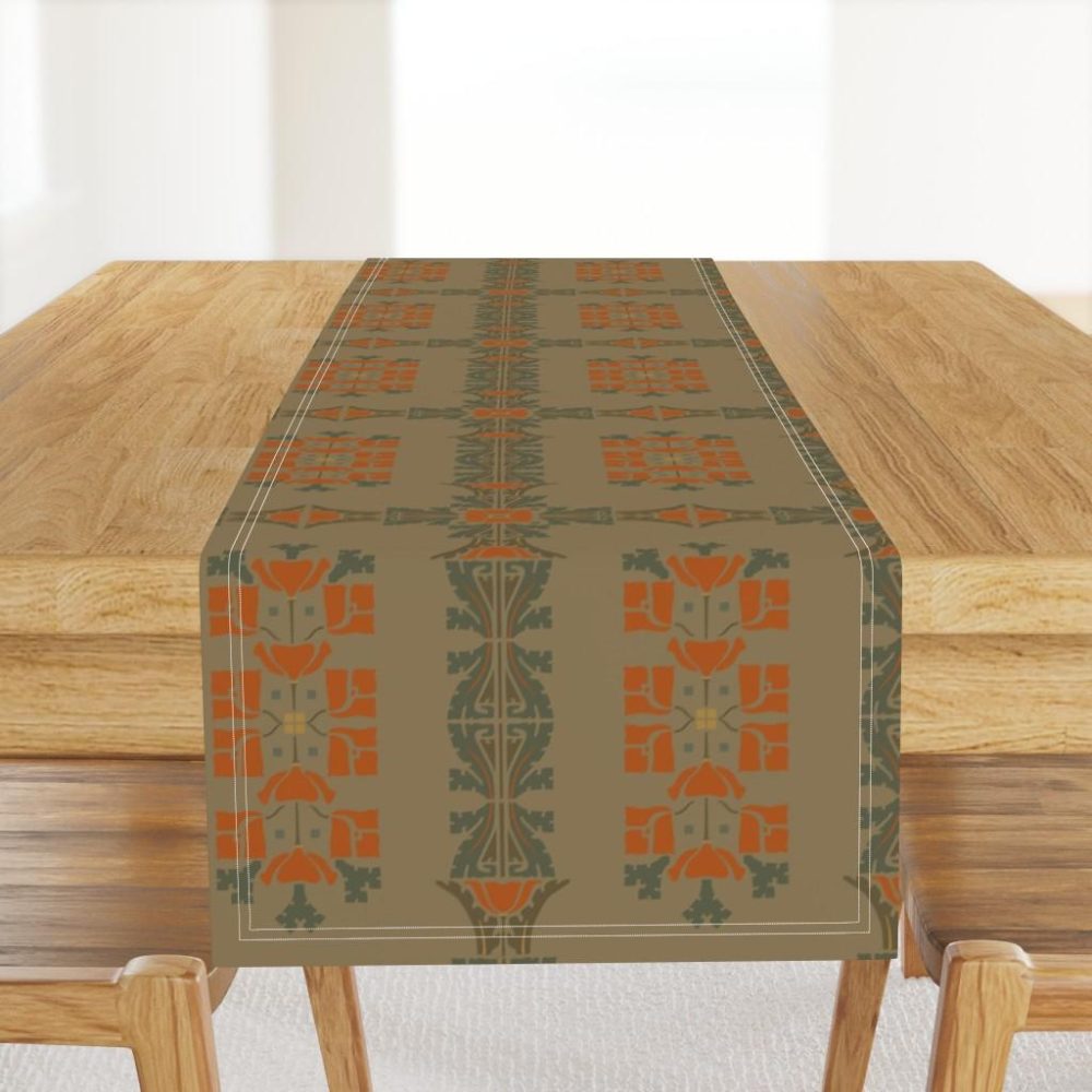 Table Runners |  Arts and Crafts 2a Table Runner Dining Table Runners